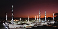 Masjid Nabawi night aerial